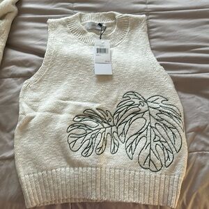 NWT Greylin White Sweater Tank
